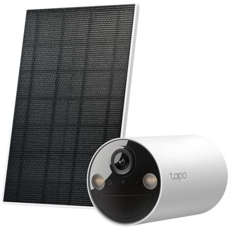 TP-Link TC82 KIT Cámara de Vigilancia Bala con Panel Solar, 2K 3MP, Blanco